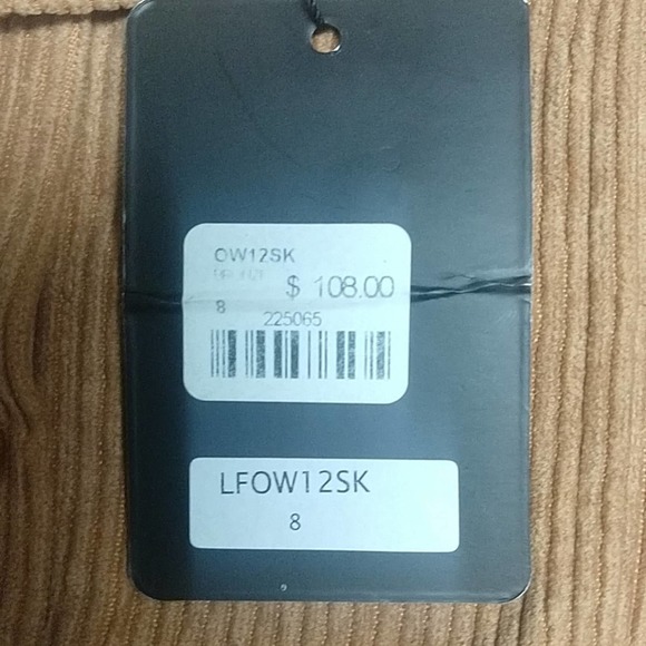 LF One Way Corduroy Snap Button Front Skirt - Picture 4 of 8